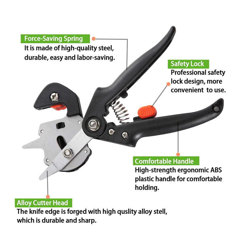 Garden Tree Grafting Pruning Shears Kit