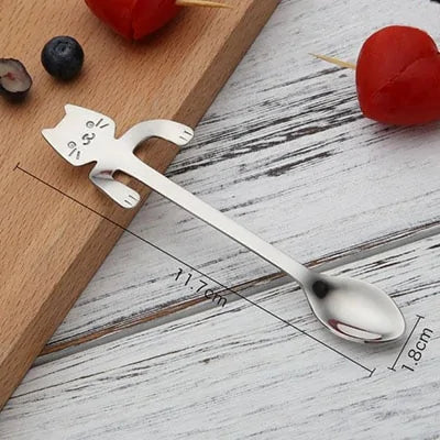 Stainless  Steel Cat Teaspoons