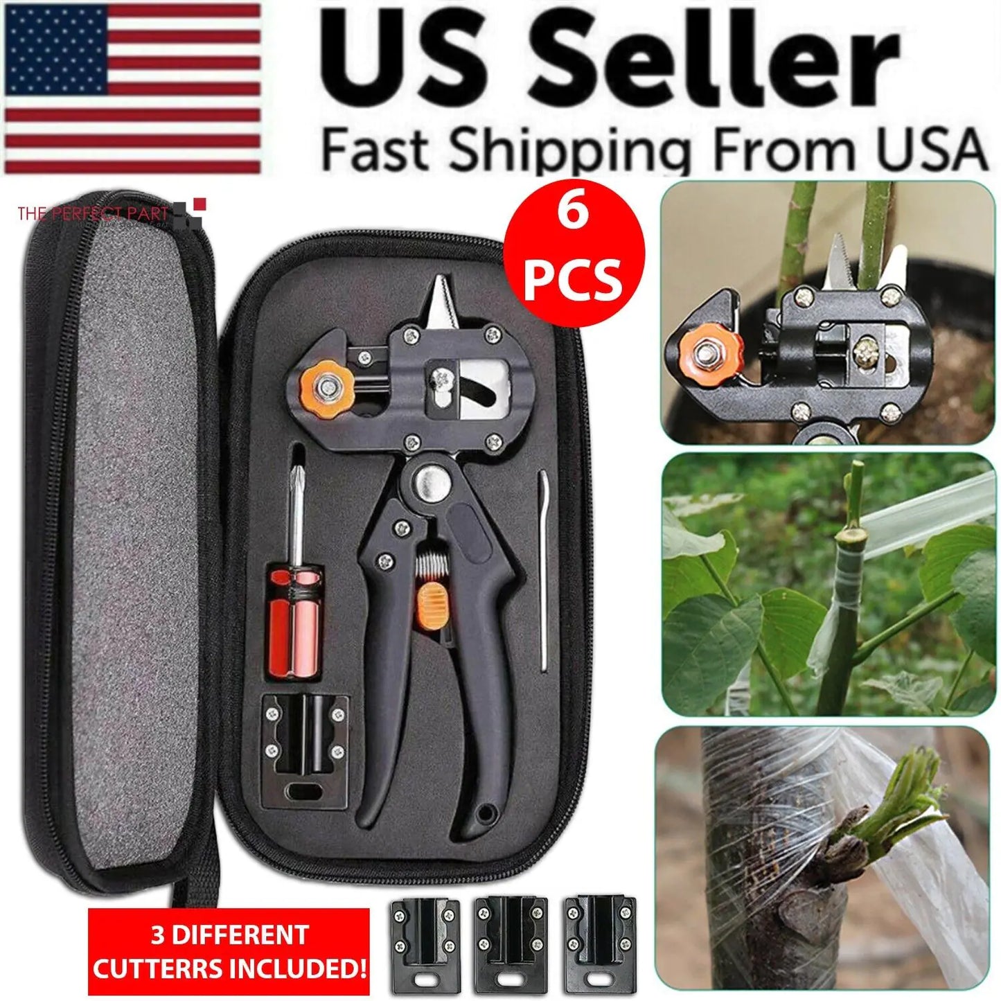 Garden Tree Grafting Pruning Shears Kit